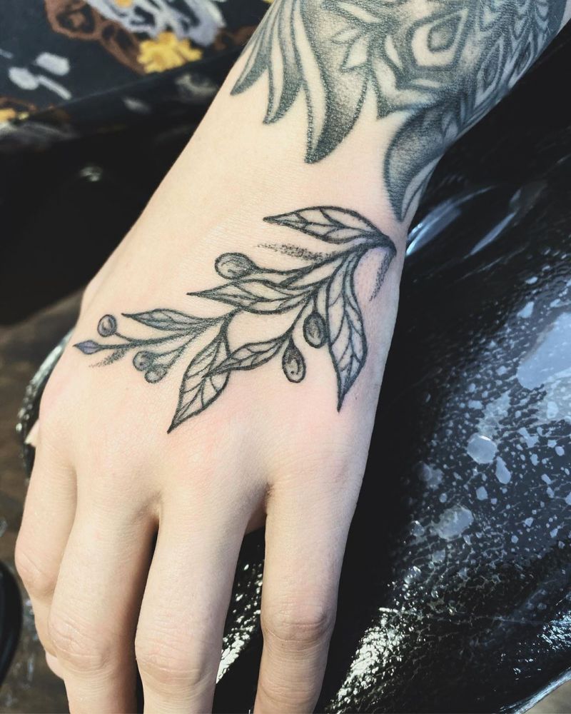 30 Pretty Olive Branch Tattoos You Will Love