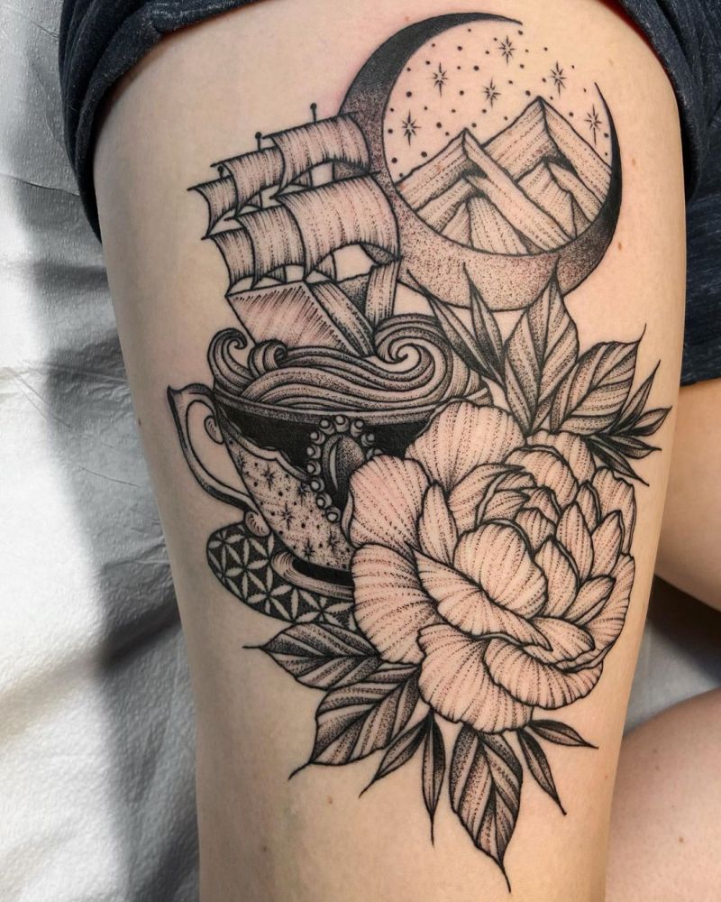 30 Pretty Teacup Tattoos Remind You to Rest