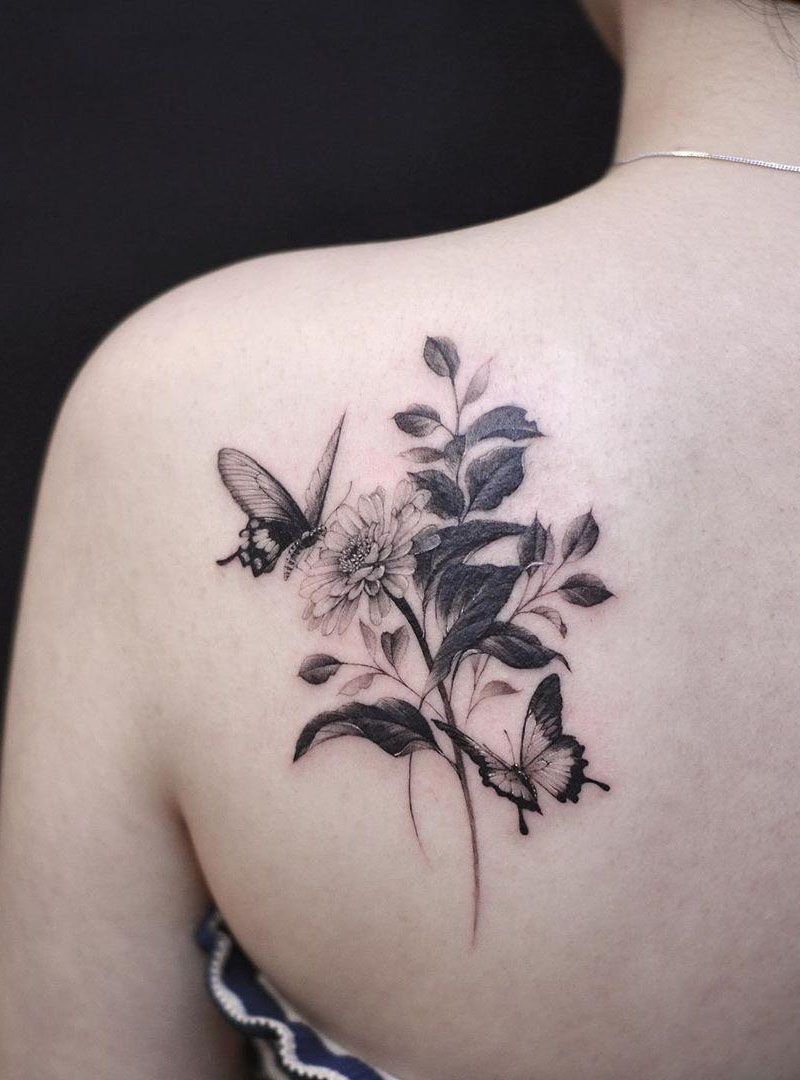 30 Pretty Zinnia Tattoos You Will Love