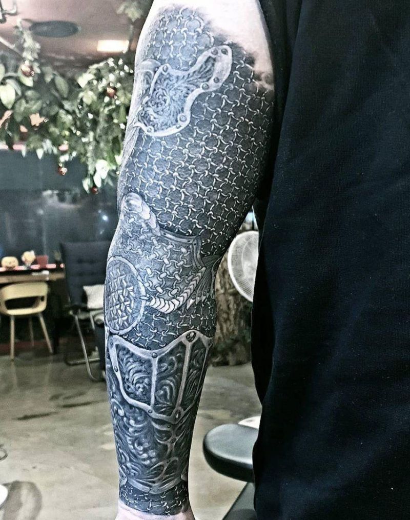 30 Pretty Armor Tattoos Show Your Personality