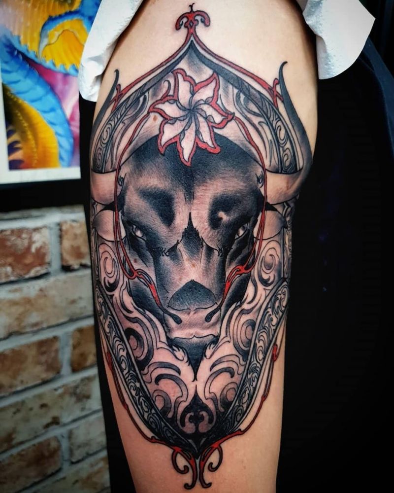 30 Pretty Bull Tattoos You Will Love