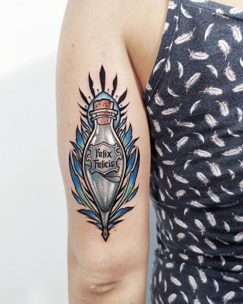 30 Pretty Felix Felicis Tattoos to Inspire You