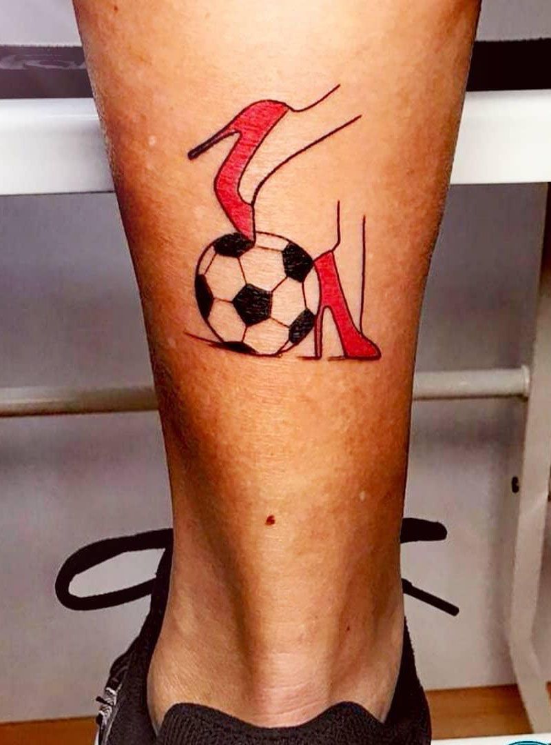 30 Pretty Football Tattoos Inspire You to Win The Game