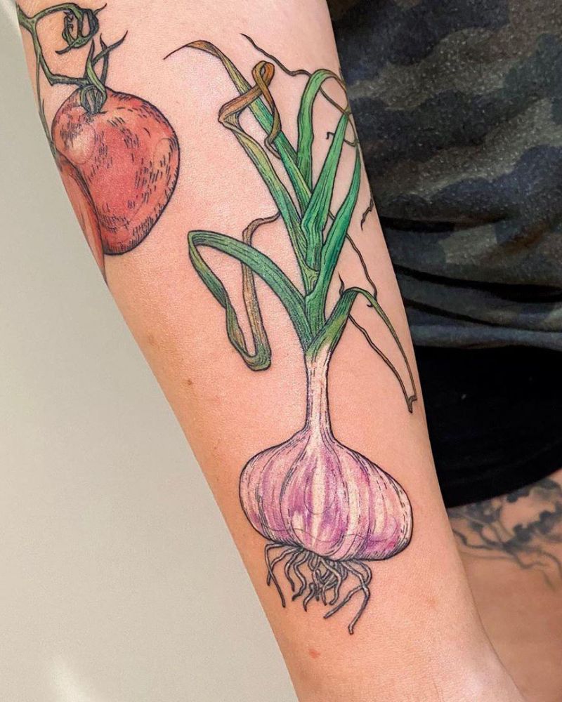 30 Pretty Garlic Tattoos to Inspire You