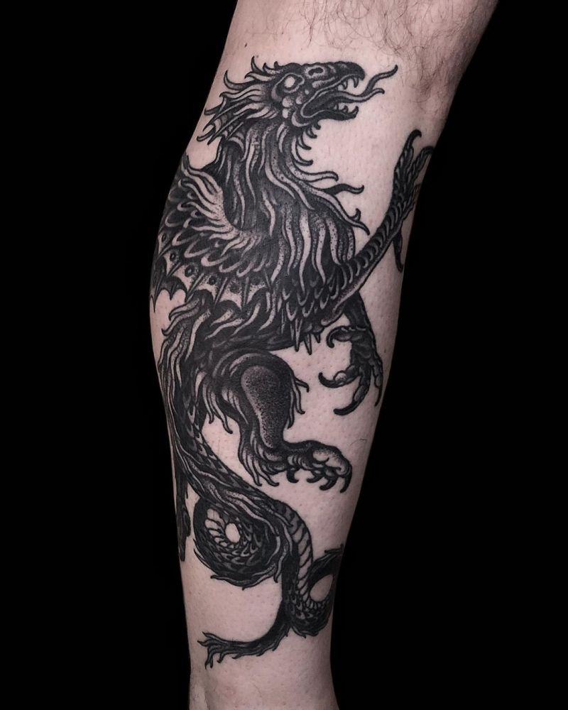 30 Pretty Griffin Tattoos Improve Your Temperament