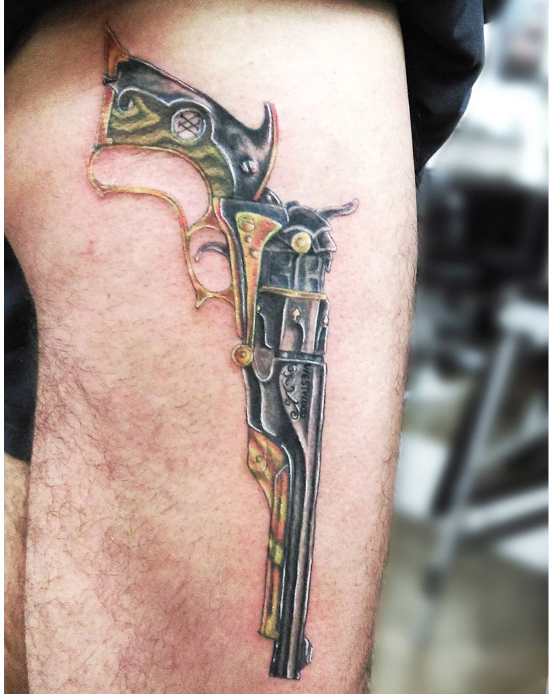 30 Pretty Gun Tattoos Enhance Your Personality