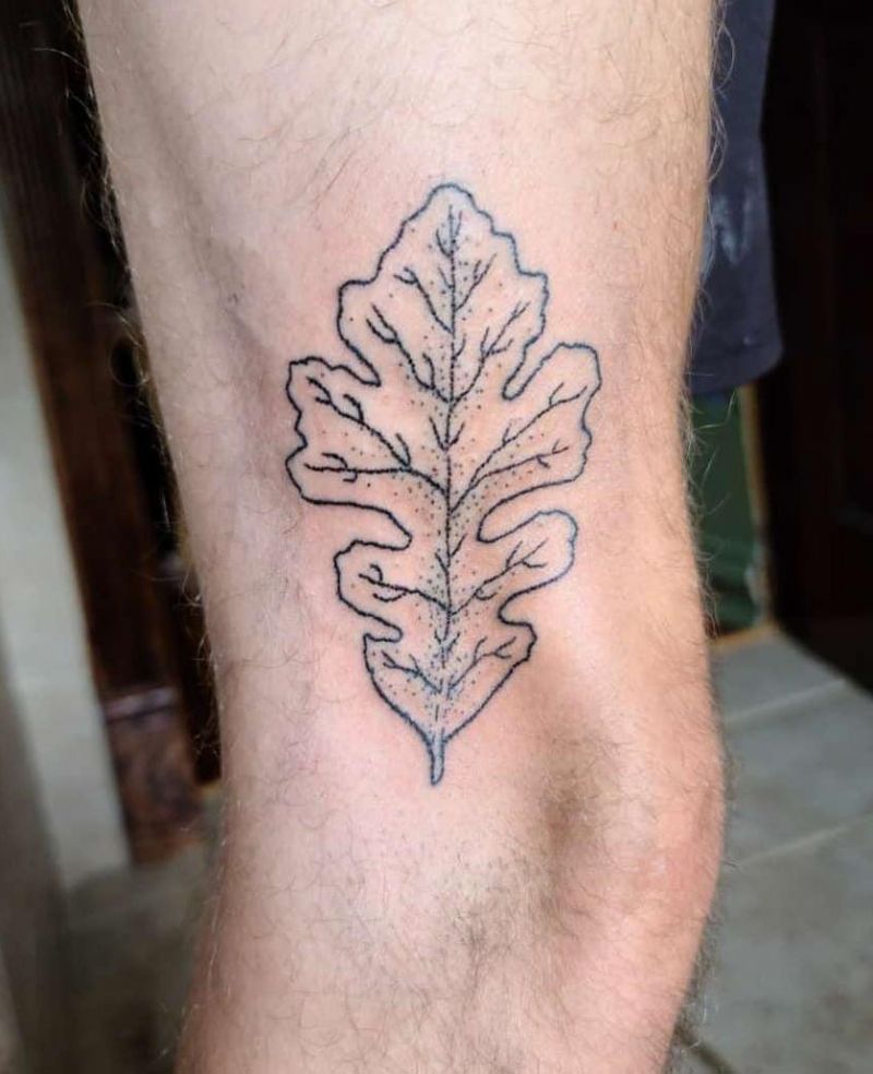 30 Pretty Oak Leaf Tattoos Make You Attractive