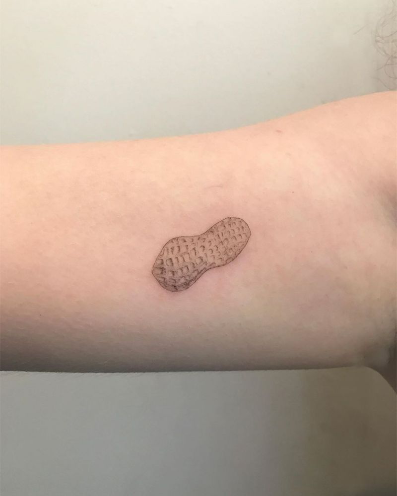 30 Cute Peanut Tattoos You Will Love