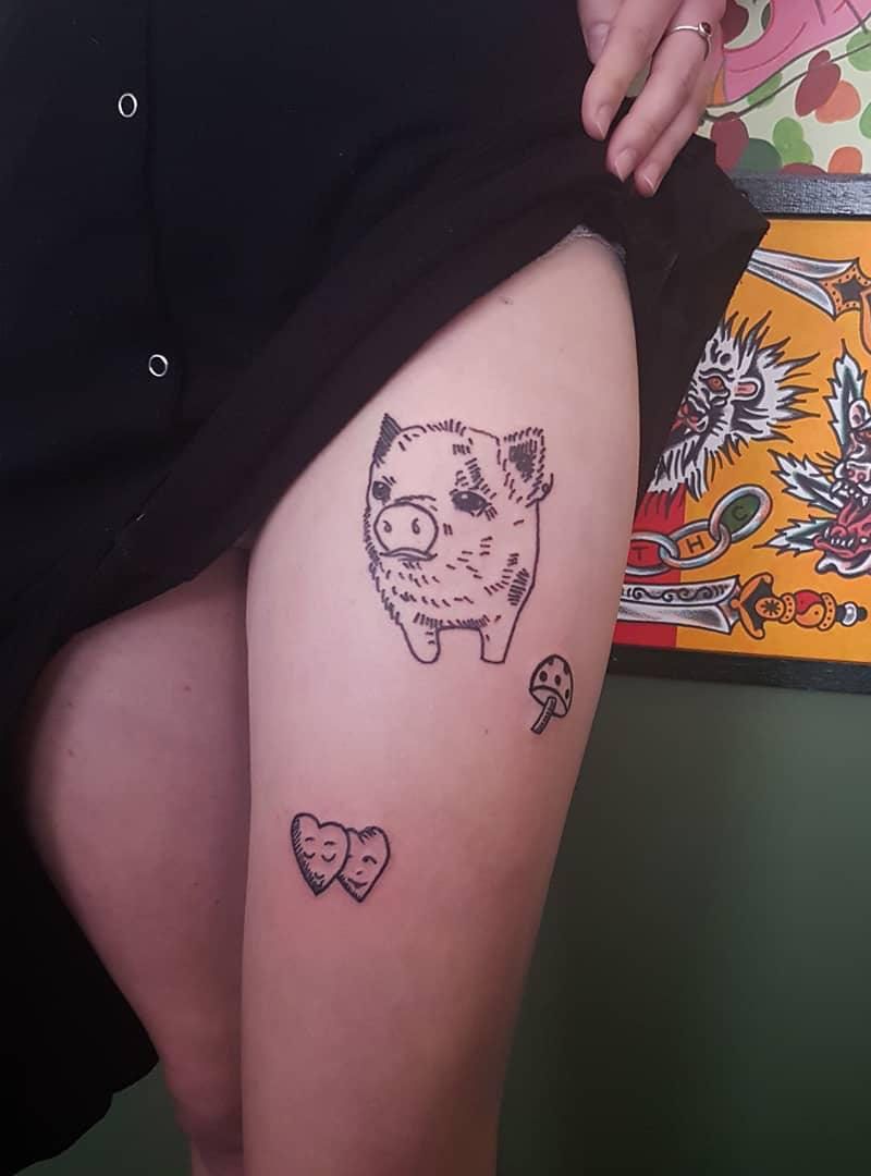 30 Cute Pig Tattoos You Will Love