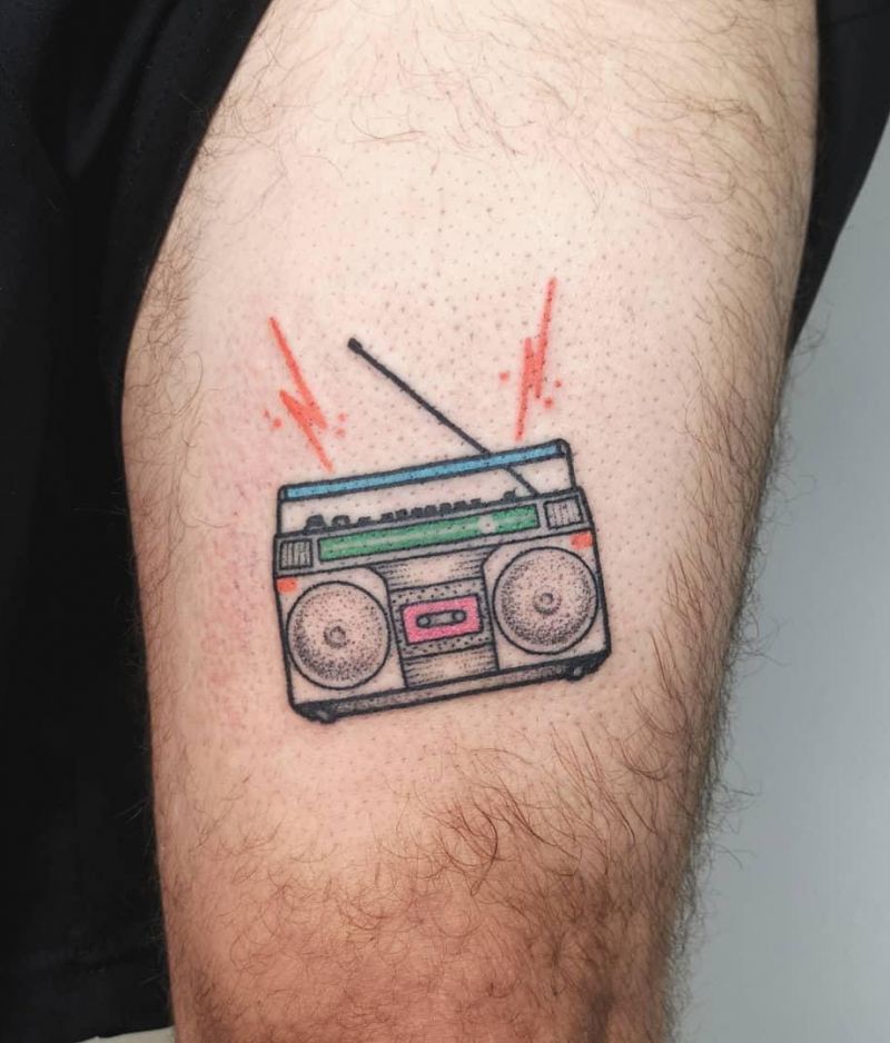 30 Pretty Radio Tattoos to Inspire You