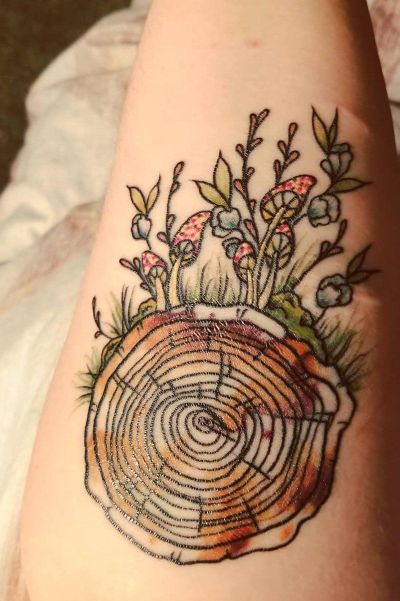 30 Pretty Tree Ring Tattoos Make You Beautiful Forever