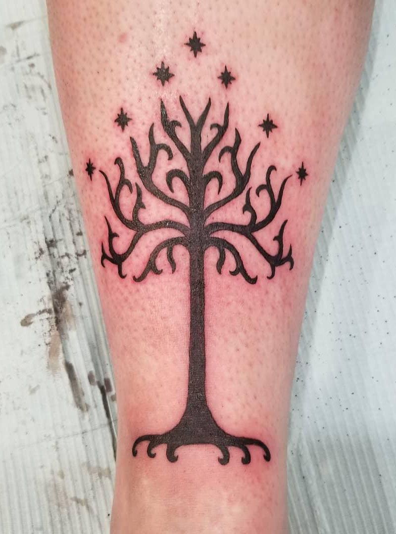 30 Pretty Tree of Gondor Tattoos Enhance Your Personality