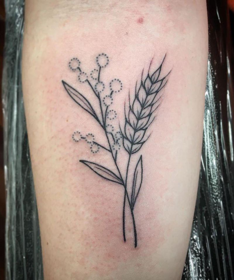 30 Pretty Wheat Tattoos to Inspire You