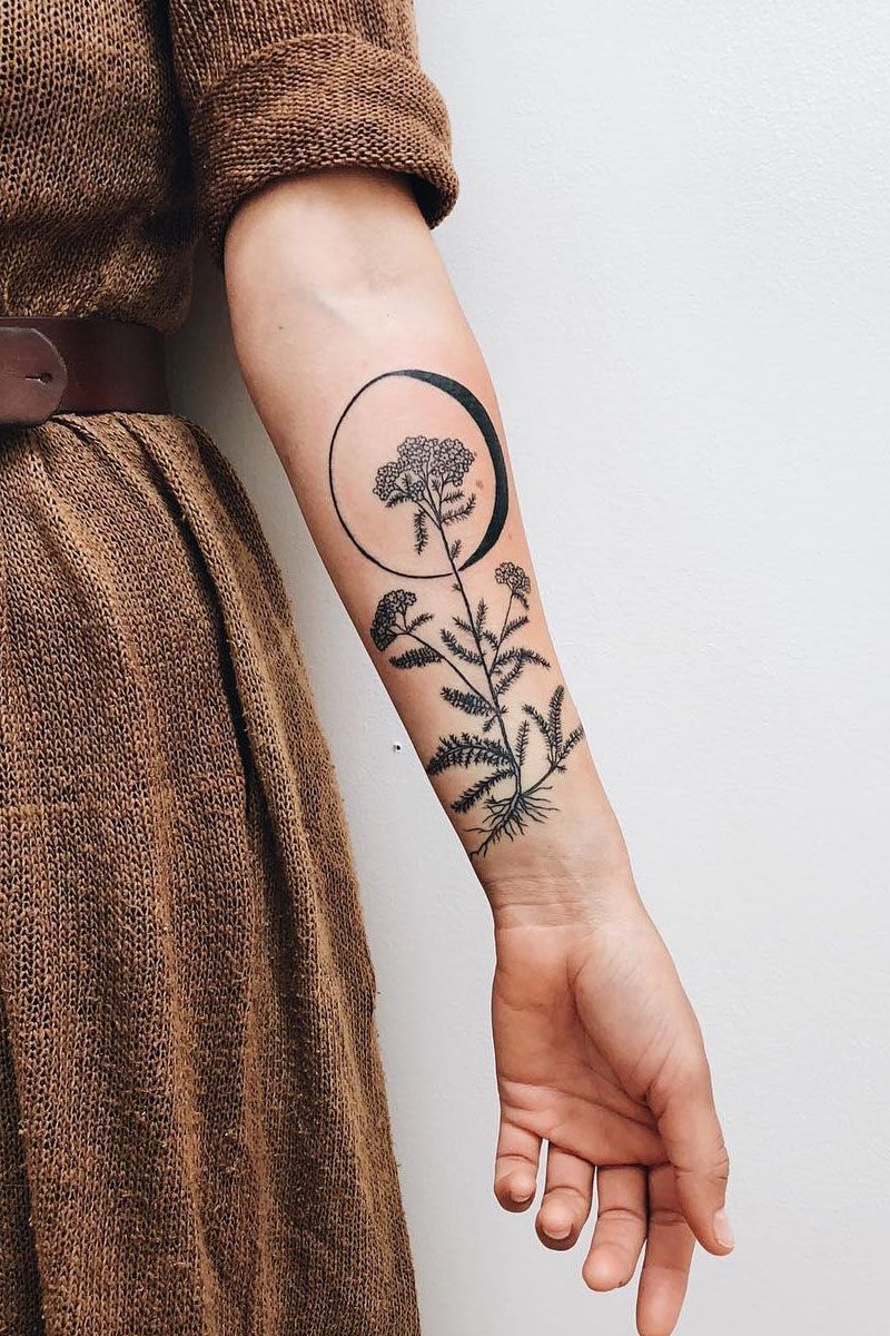 30 Pretty Yarrow Tattoos You Will Love