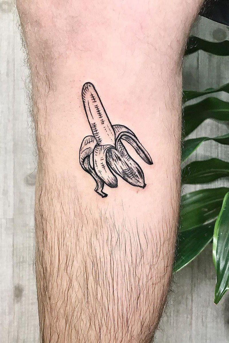 30 Pretty Banana Tattoos You Will Love