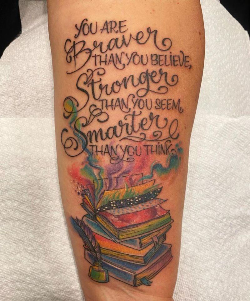 30 Pretty Book Tattoos Inspire You to Read