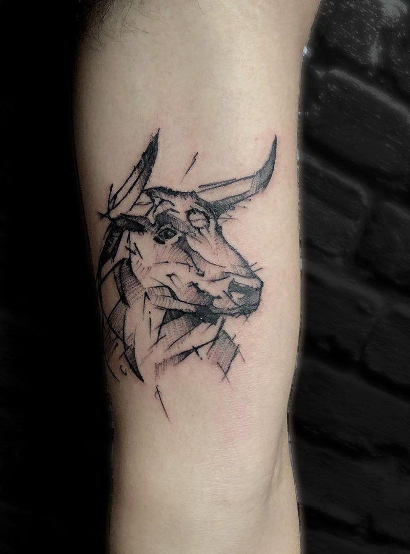 30 Pretty Bull Tattoos You Will Love