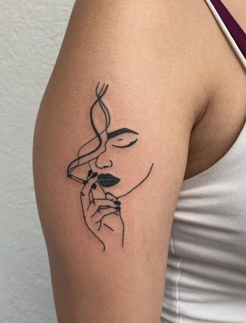 30 Pretty Cigarette Tattoos You Will Love