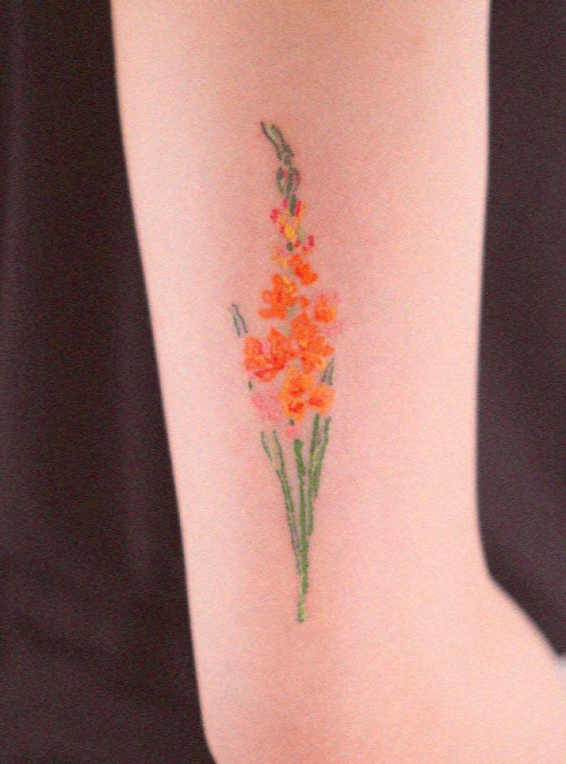 30 Pretty Gladiolus Tattoos Enhance Your Personality