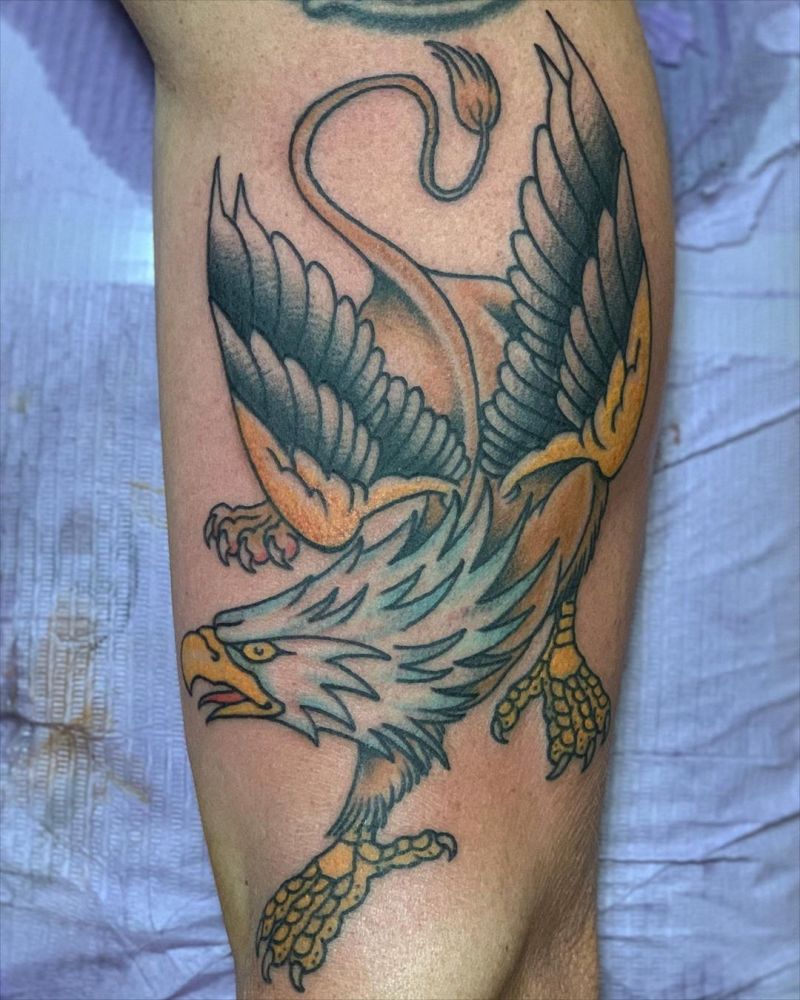 30 Pretty Griffin Tattoos Improve Your Temperament