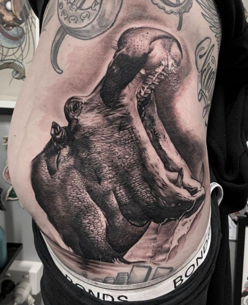 30 Perfect Hippo Tattoos Make You Attractive