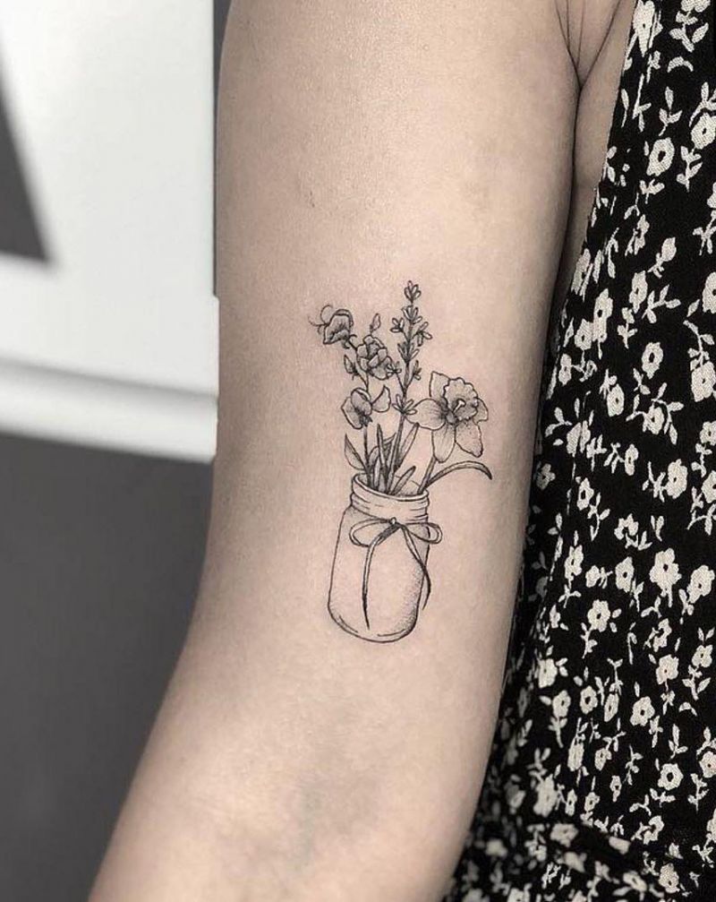 30 Pretty Jar Tattoos Make You Attractive