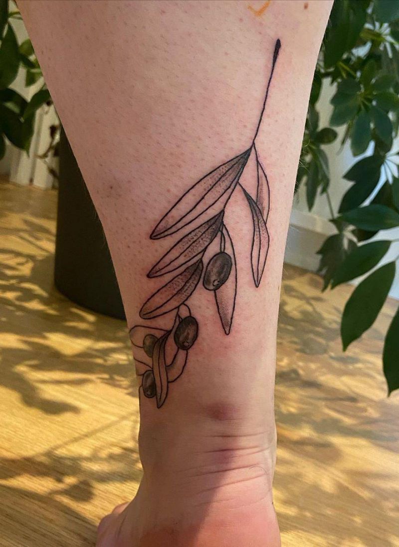 30 Pretty Olive Branch Tattoos You Will Love