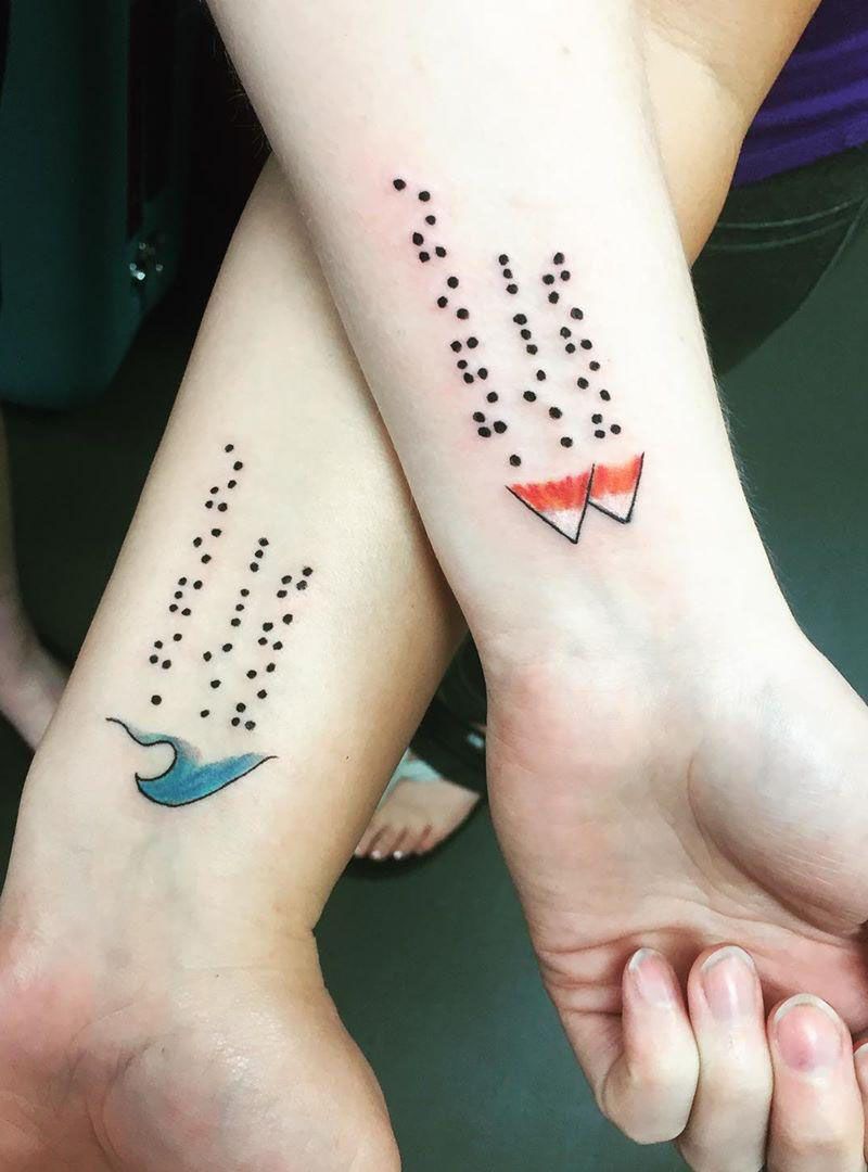 30 Pretty Sister Tattoos Let You Always Miss Each Other