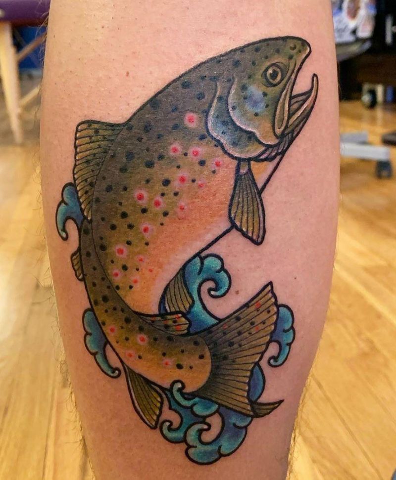 30 Elegant Trout Tattoos for Your Inspiration