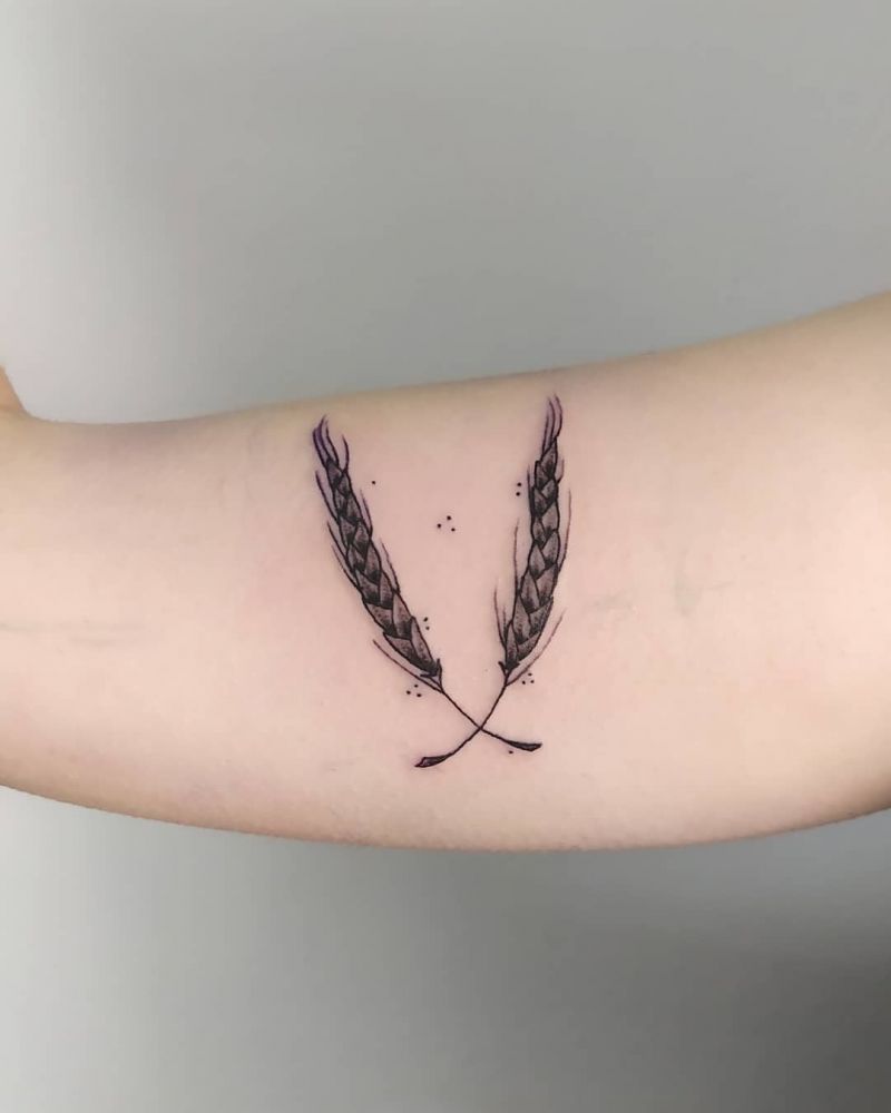 30 Pretty Wheat Tattoos to Inspire You