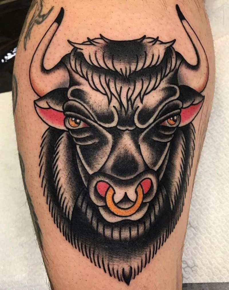 30 Pretty Bull Tattoos You Will Love