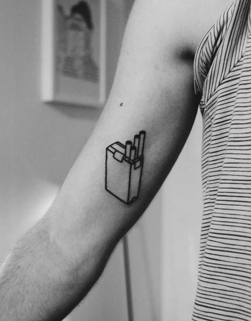 30 Pretty Cigarette Tattoos You Will Love