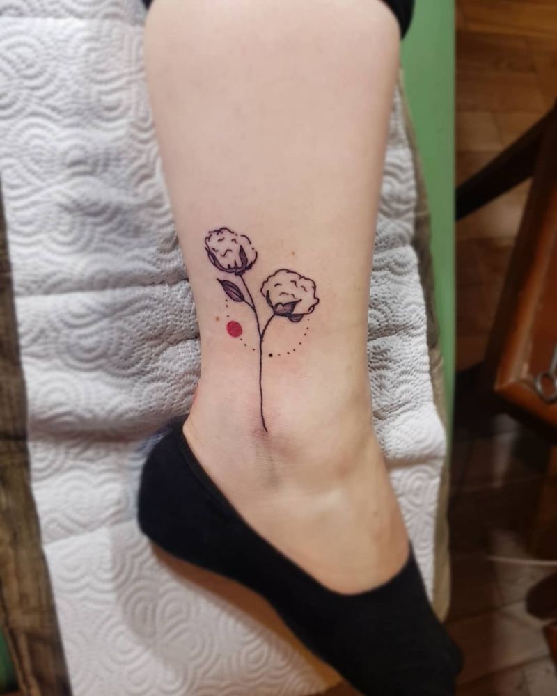 30 Elegant Cotton Tattoos You Will Love