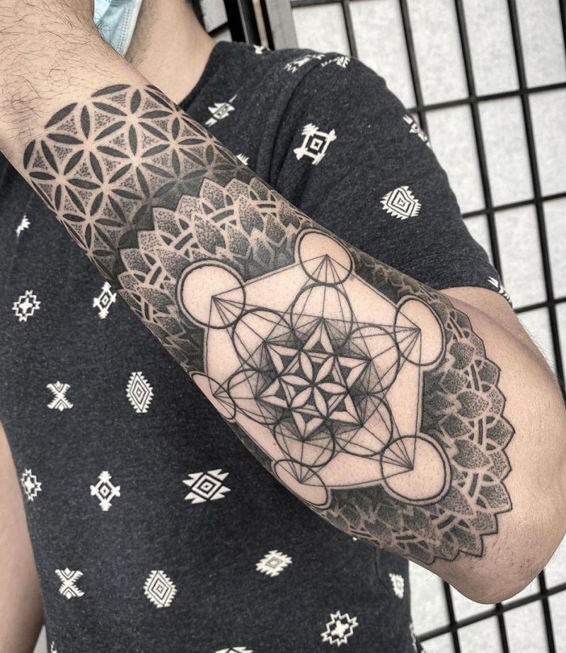 30 Pretty Flower of Life Tattoos Let You Be Kind to Life