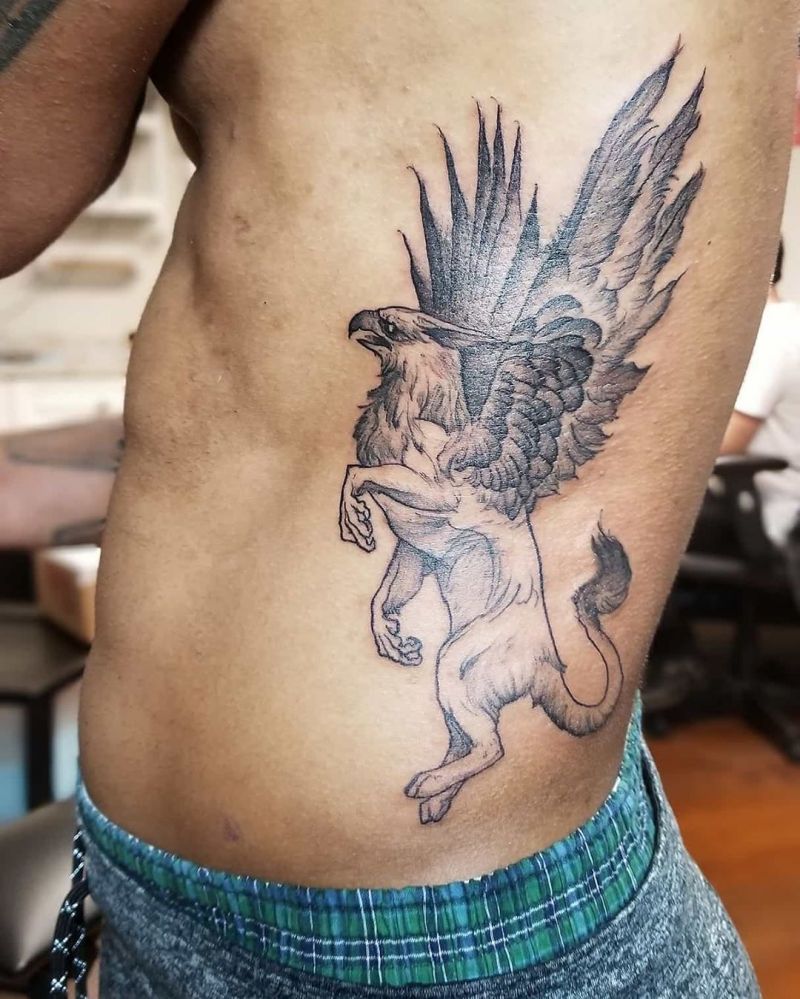 30 Pretty Griffin Tattoos Improve Your Temperament