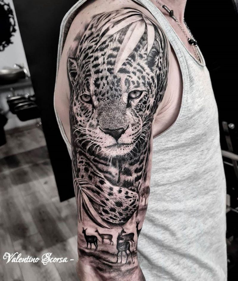 30 Pretty Leopard Tattoos You Will Love