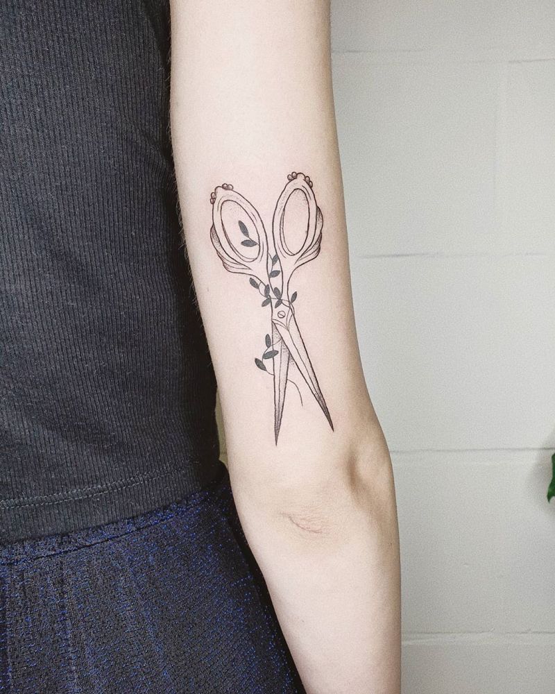 30 Pretty Scissor Tattoos Make You Very Attractive