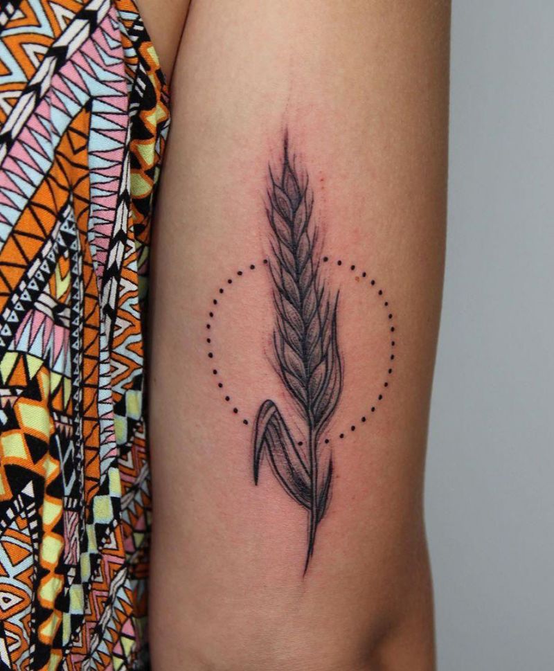 30 Pretty Wheat Tattoos to Inspire You