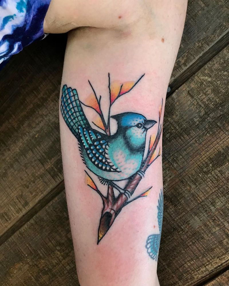 30 Pretty Bluejay Tattoos You Must Try