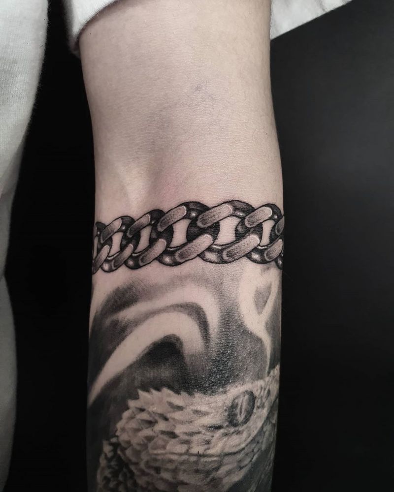 30 Pretty Chain Tattoos Make You Beautiful Forever