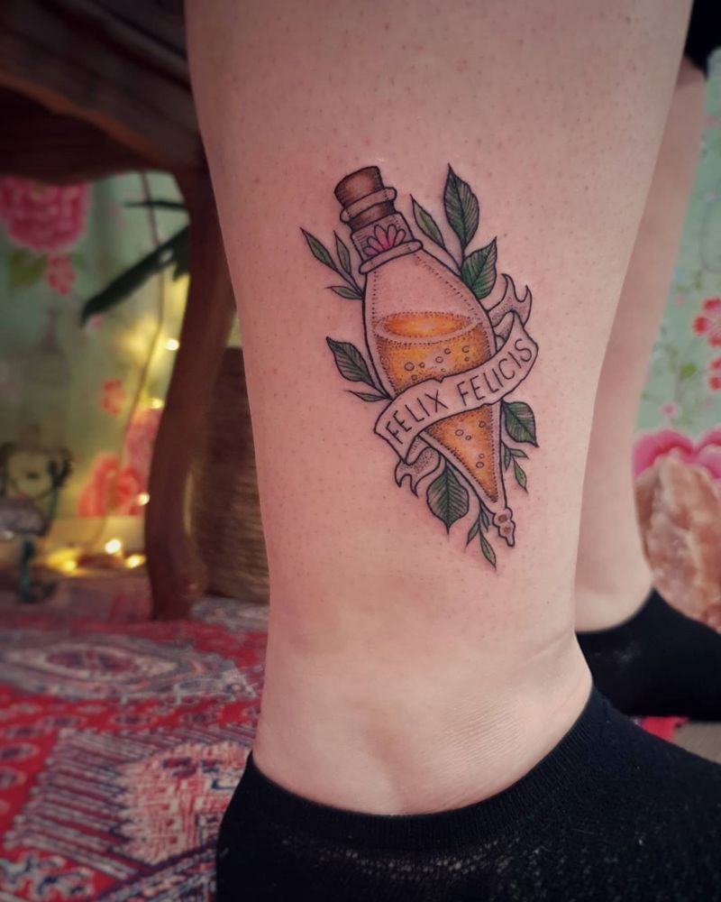 30 Pretty Felix Felicis Tattoos to Inspire You