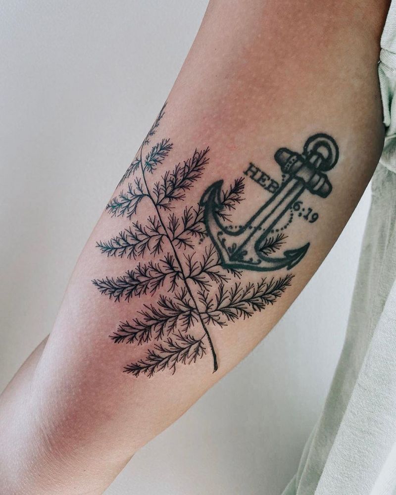 30 Pretty Fern Tattoos Improve Your Temperament