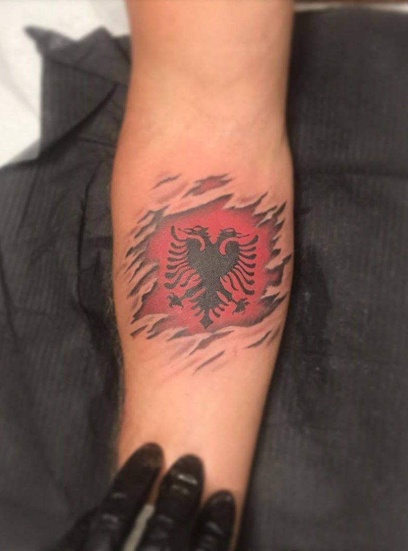 30 Pretty Flag Tattoos Show Your Love for Your Motherland