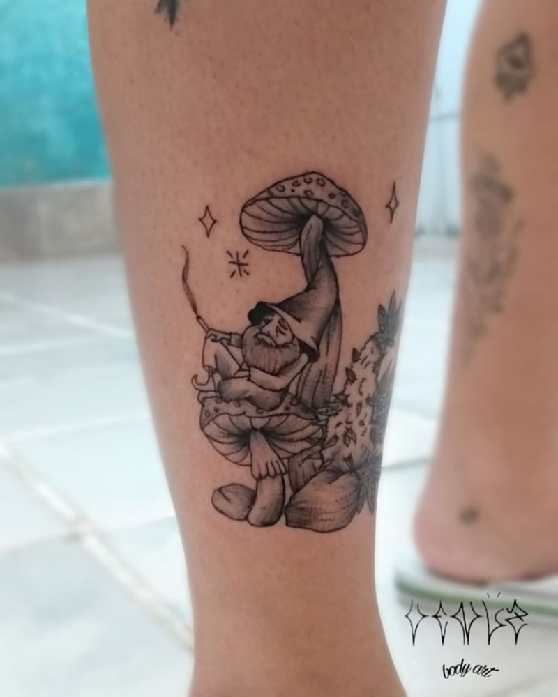 30 Cute Gnome Tattoos You Will Love