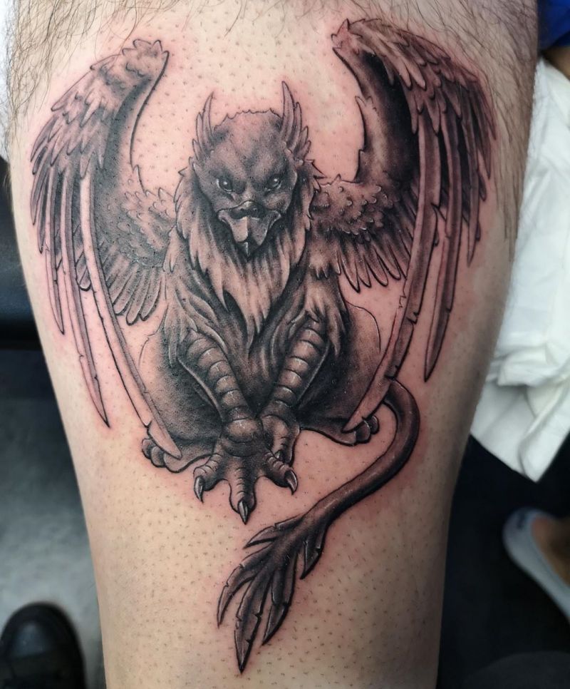 30 Pretty Griffin Tattoos Improve Your Temperament