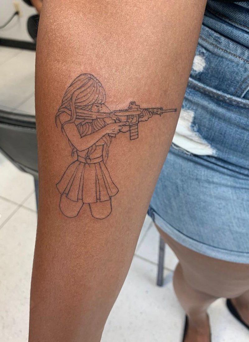 30 Pretty Gun Tattoos Enhance Your Personality