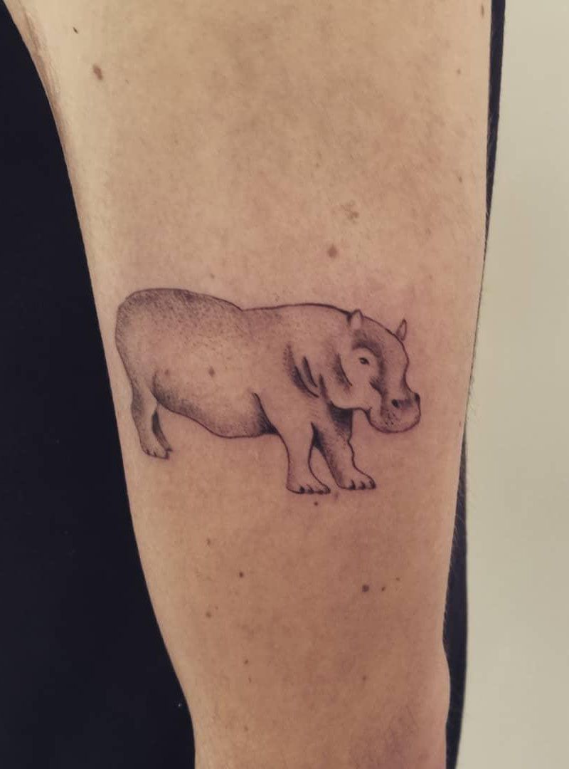 30 Perfect Hippo Tattoos Make You Attractive