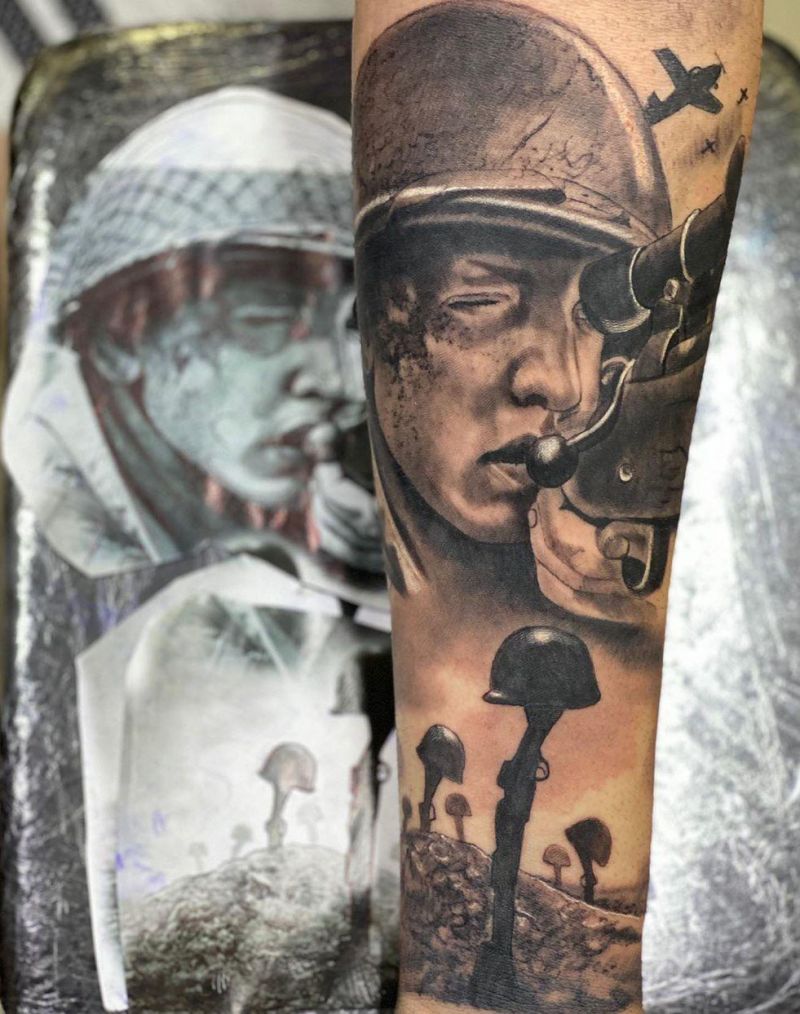 30 Superb Sniper Tattoos You Will Love