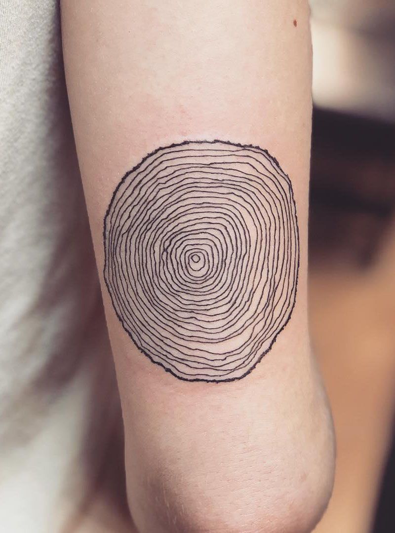 30 Pretty Tree Ring Tattoos Make You Beautiful Forever