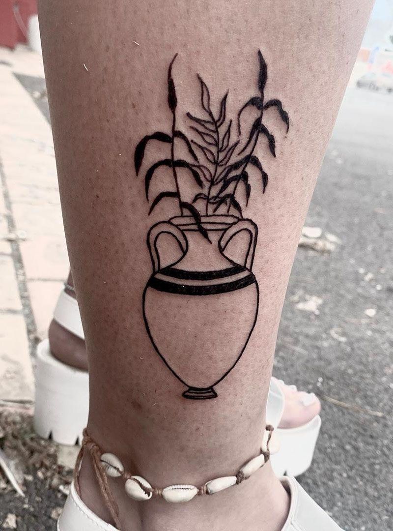 30 Pretty Vase Tattoos Improve Your Temperament